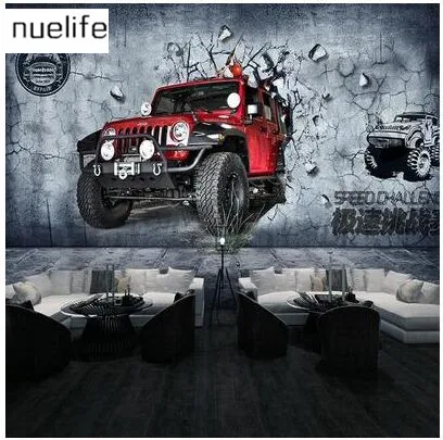 

Car pattern wallpaper theme hotel restaurant ktv bar hotel office 4S shop sofa background wall 3d wallpaper