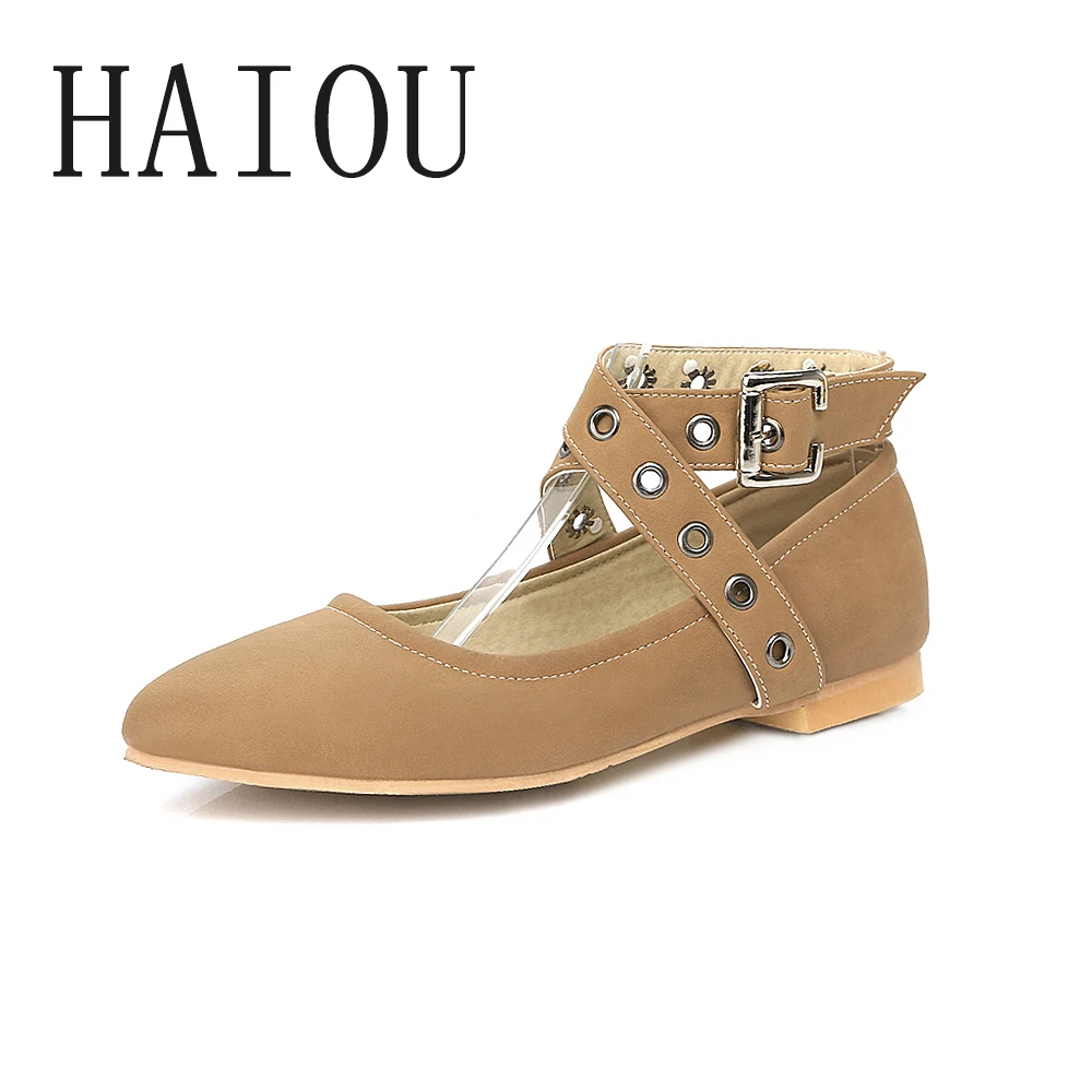 ballet flats with cross straps