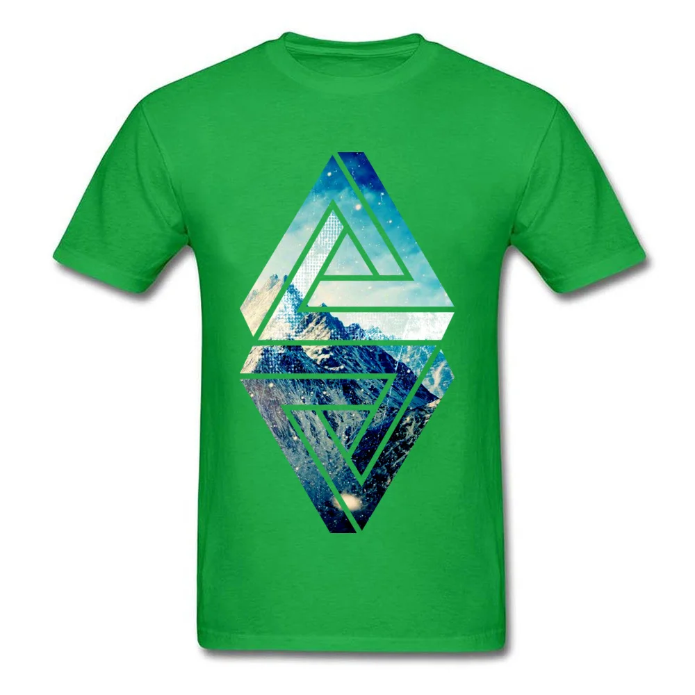nature balancing symbol T-shirts Short Sleeve 2018 New Mens Thanksgiving Day Tops Tees Print Tops Shirts Crew Neck 100% Cotton nature balancing symbol green