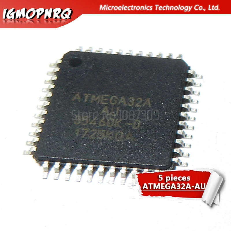 5 шт. ATMEGA32A-AU QFP ATMEL ATMEGA32A ATMEGA32 TQFP44 программируемая вспышка | Электронные компоненты