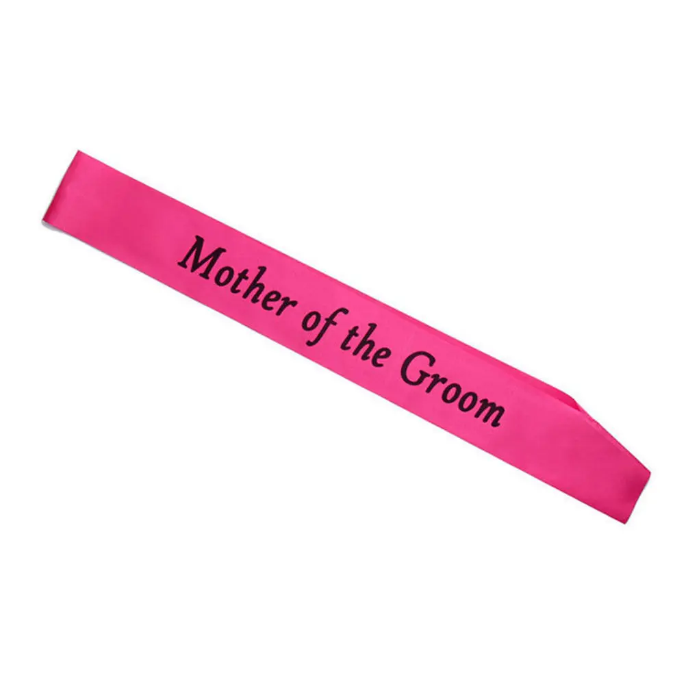 1 предмет розового цвета, с надписью "Bride To Be" лента для подружки невесты створки свадебный душ для вечеринок для девушек украшения принадлежности для вечеринки-девичника - Цвет: mother of the groom