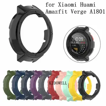 

100pcs Ultra Thin PC Hard Wearable Device Smartwatch Protector Bumper Full Case Cover for Huami/Amazfit Verge/A1801 Smart Watch