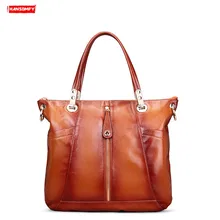 Первый слой из кожи женские дамские сумки диагональные сумки через плечо Женская Повседневная модная сумка из натуральной кожи