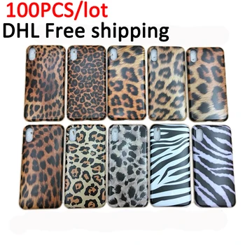 

DHL 100PCS/lot Leopard Zebra Case for iPhone X XS Max XR Matte Soft TPU Cover Fundas for iPhone 8 7 6S Plus Silicone Capa Hoesje