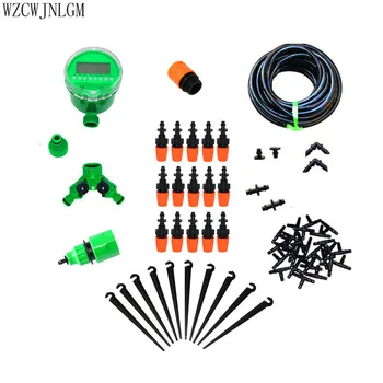 

Garden Irrigation 25m DIY Mini Drip Irrigation System Factory Automatic Watering Timer Garden Hose Kit with Adjustable Dripper