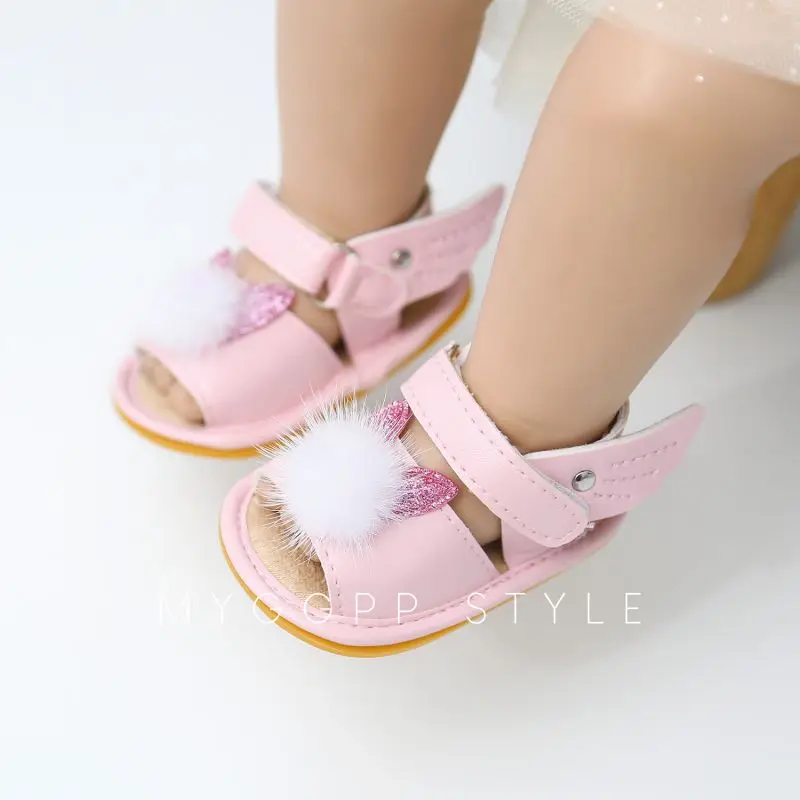 Сандалии для девочек принцессы; летняя обувь для маленьких девочек; кожаные сандалии для девочек; обувь для новорожденных; пляжные сандалии