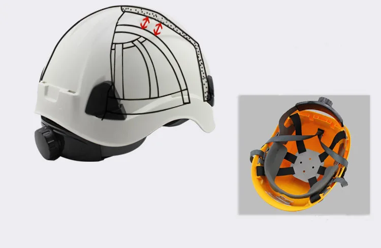 Шлем безопасности жесткий шлем ABS Строительство Защиты шлемы высокое качество работы кепки дышащая Инженерная мощность спасения шлем