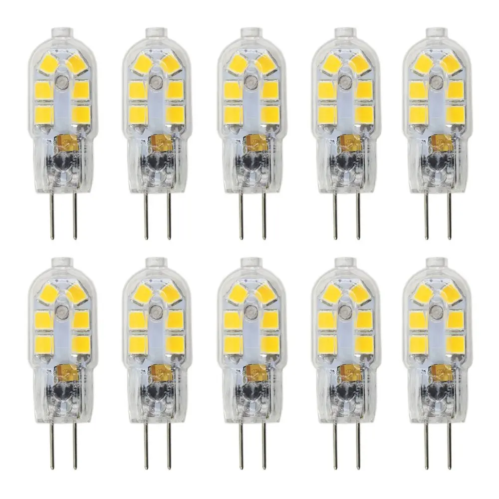 

G4 LED Bulb, 1.5W AC/DC 12V Light Bulbs Equivalent to 20W Halogen Bulb, Non Dimmable Warm White 3000K Lightbulb for Interior Lig