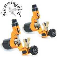 Pro 2 pcs Gold Hummingbird V2 Original Swiss Motor Rotary Tattoo Machine Gun kit liner shader for cord
