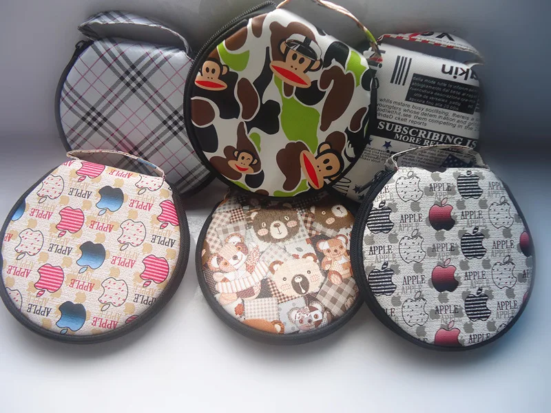 

1 Piece 15 cm New Round Vehicle Auto Car 20 CD DVD Case Wallet Storage Holder Bag for Car Home Cartoon Lovely Type Accept 20 pcs