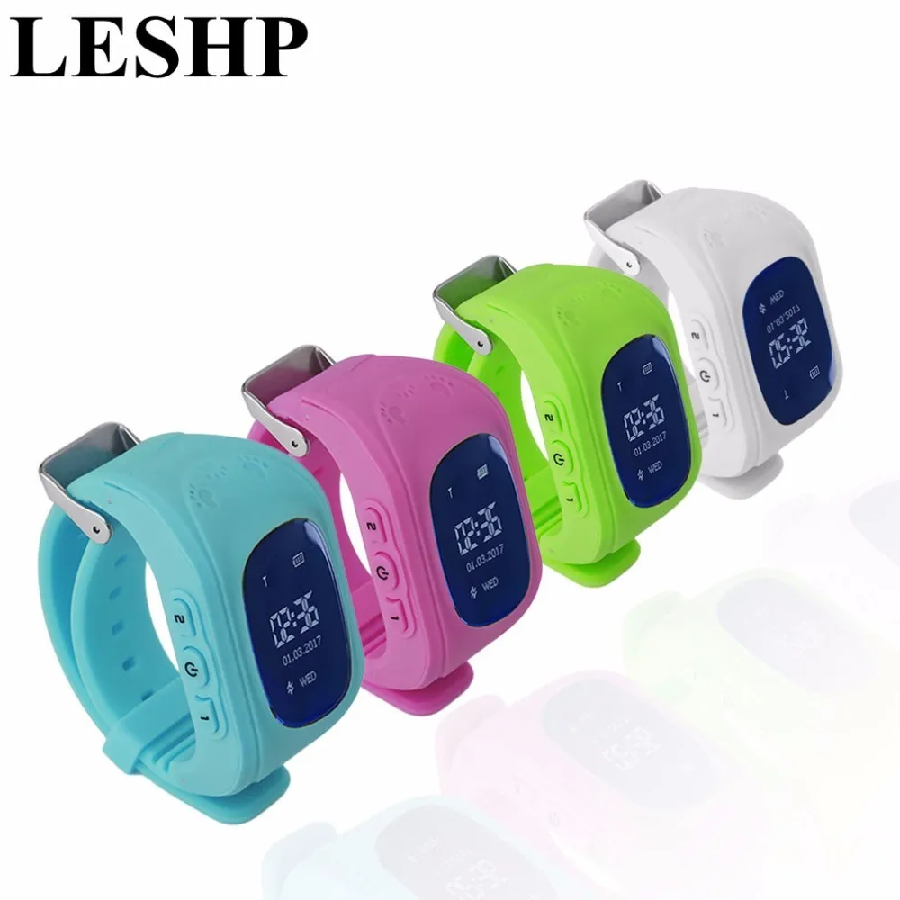 LESHP Smart Watch Children Kid Wristwatch Q50 GSM GPS GPRS Locator Tracker Anti-Lost Smartwatch for iOS Android pk mi band 2