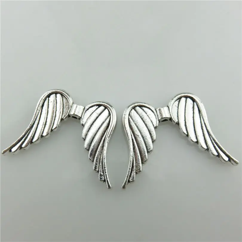 Guardian Angel Fairy Wing Charm Spacer Bead Option K Quality Bright Plated wing 
