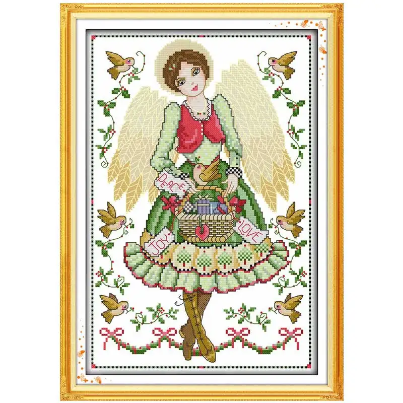 Angel girl Counted Cross Stitch 11CT 14CT Cross Stitch Sets Wholesale