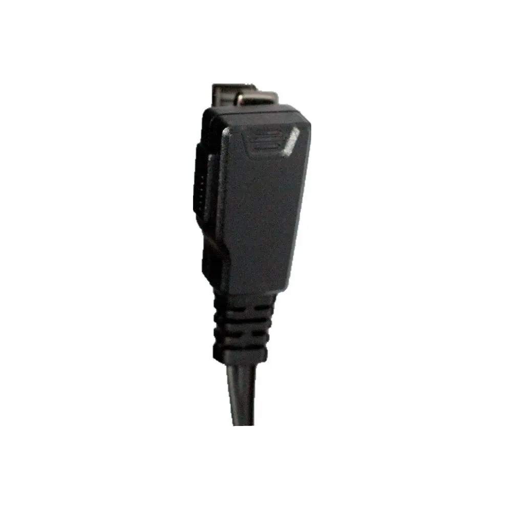 Covert Acoustic Tube Earphone With In line Clip PTT Mic for ICOM Two Way Radios F3G 3