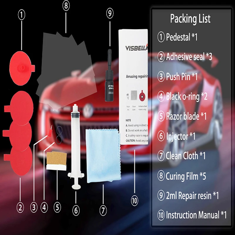 Auto Glass Windscreen Repair Set DIY Car Windshield Repair Kit tools Give Door Handle Protective Decorative Sticker Car Styling Auto Glass Windscreen Repair Set DIY Car Windshield Repair Kit tools Give Door Handle Protective Decorative Sticker Car Styling