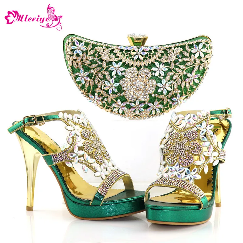 

New Arrival Italian Shoes with Matching Bags for Women Shoe and Bag for Nigeria Women Party Summer High Heeled Shoes for Women