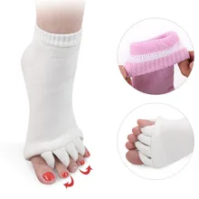 Впитывающий пот дезодорант фитнес-массажер Йога Хлопок раздельные носки Уход за ногами носки с большим пальцем