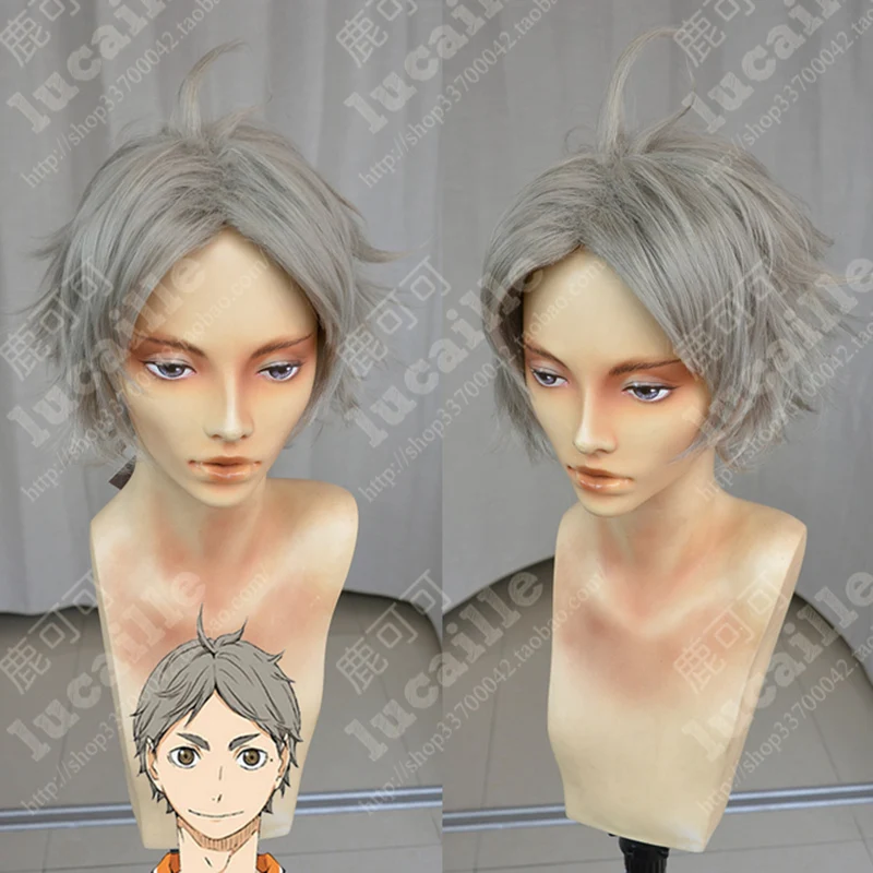 Haikyuu!! Volleyball Wakatoshi Ushijima Short Heat Resistant Synthetic Hair  Ushijima Wakatoshi Anime Cosplay Costume Wig - Cosplay Costumes - AliExpress