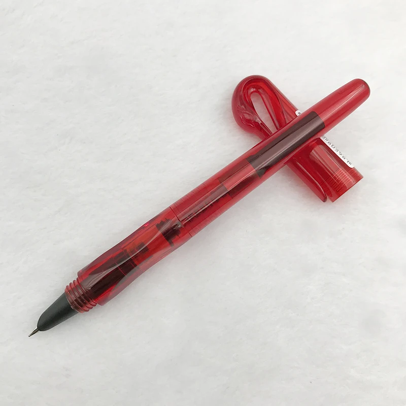 Прозрачный перьевая ручка Jinhao Творческий Лебединое клип Пластик 0,38 мм с капюшоном Перо Чернила ручки для написания школьные канцелярские
