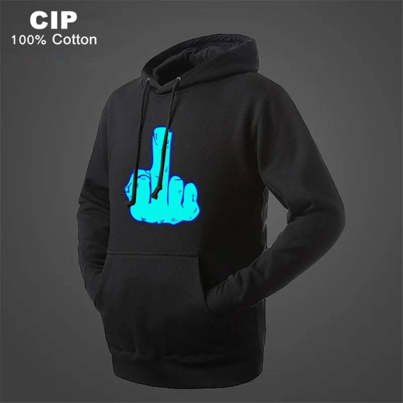 

Punk Swag Hoodie Kids Boys Fleece Outerwear Coat Sport Suit Luminous Winter Jacket for Girls Spring Hooded Sweatshirt Kids Coat