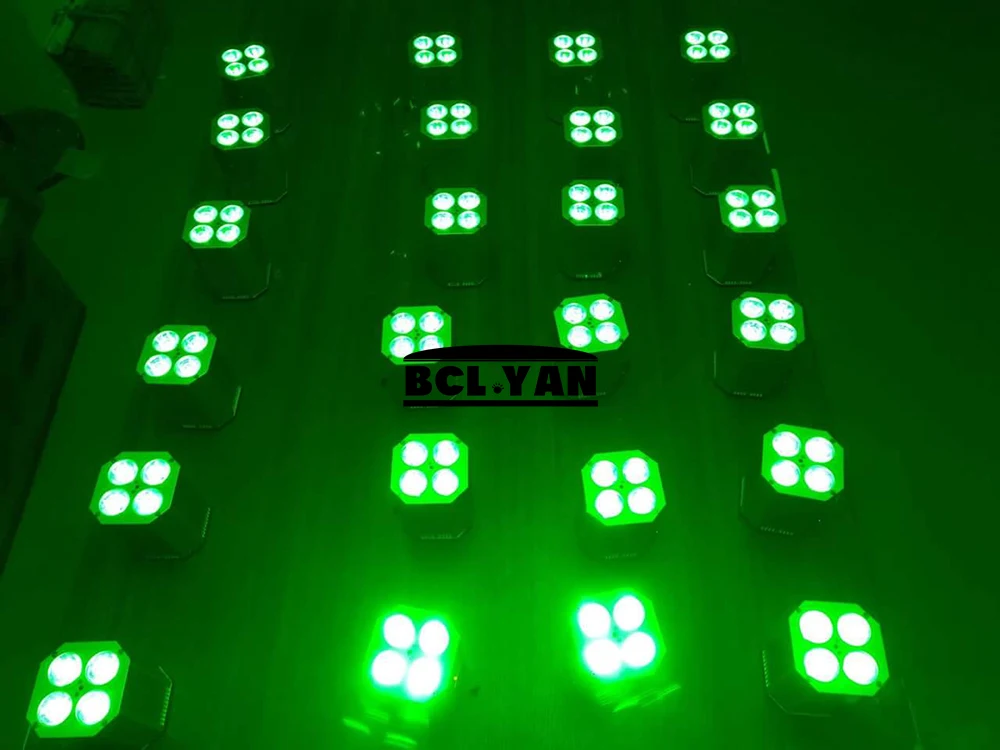 DJ освещения переносной свободу Hex 4*18 Вт RGBWA УФ 6 в 1 Беспроводной DMX512 Батарея мыть сценический света снизу вверх с удаленным