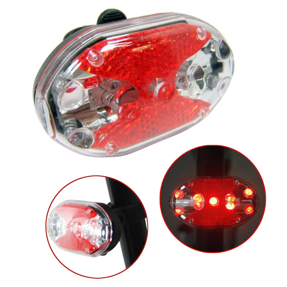 Waterproof 9 LED Bike Bicycle Safety Front Tail Light Lamp Back Rear