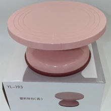 28 см 12 дюймов Пластик торт Поворотная тортовница стенд противоскользящие вращающийся вращающаяся подставка для украшения торта поворотный стол Кухня
