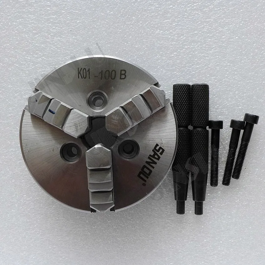 Трехкулачковый патрон K01 100B Самоцентрирующийся SANOU|jaw chuck|three jaw chuckthree |