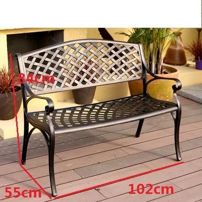 Outdoor Park Double Seat Chair Cast Aluminum Garden Lover seat Chair Balcony Benches Community Long Benches Outdoor Park Double Seat Chair Cast Aluminum Garden Lover seat Chair Balcony Benches Community Long Benches