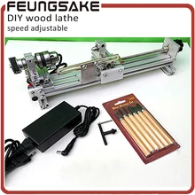 B12 chuck DIY Wood Lathe Mini Lathe Machine Polisher Table Saw for polishing Cutting,metal mini lathe 250mm/didactical DIY lathe