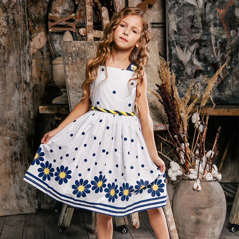 2019 Summer Girls Princess Dress White Casual Style Kids Clothes ...