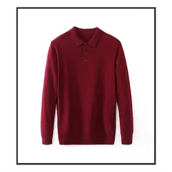 Autumn And Winter Turn-down Collar Cashmere Sweaters Casual Lapel Sweater Fashionable Men's Solid Sweater Autumn And Winter Turn-down Collar Cashmere Sweaters Casual Lapel Sweater Fashionable Men's Solid Sweater