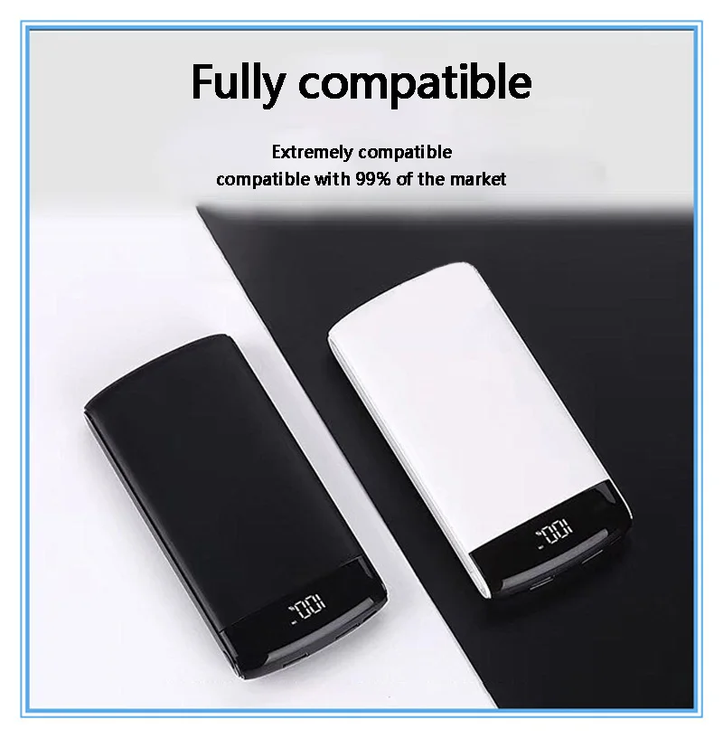 

PowerBank 30000mAh For Xiaomi Red Mi Power Bank Portable Charger 18650 PoverBank For iPhone 7 6 Plus 5 4 Phone