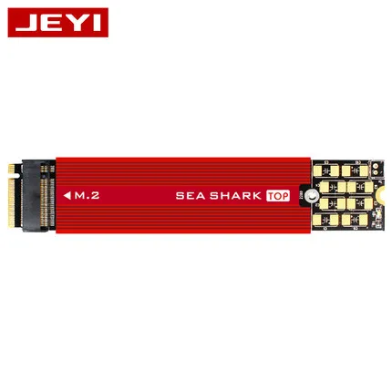 JEYI PCB110 m. 2 NVME Защитная плата твердотельный привод DIY Защита от перегрева поддержка 2280 удлиненная до 22110 - Цвет: With Red Heatsink