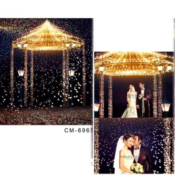 

MEHOFOTO Golden Shimmer Vinyl Photography Background For Wedding New Fabric Flannel Light Backdrop For Love photo studio 6965