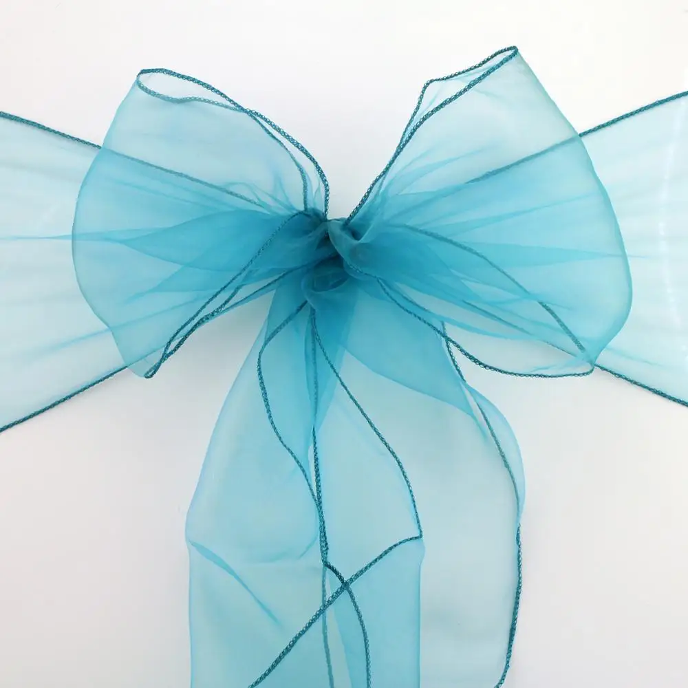 

200PCS 22*275cm Organdy Chair Sashes Organza chair bow//A variety of colors