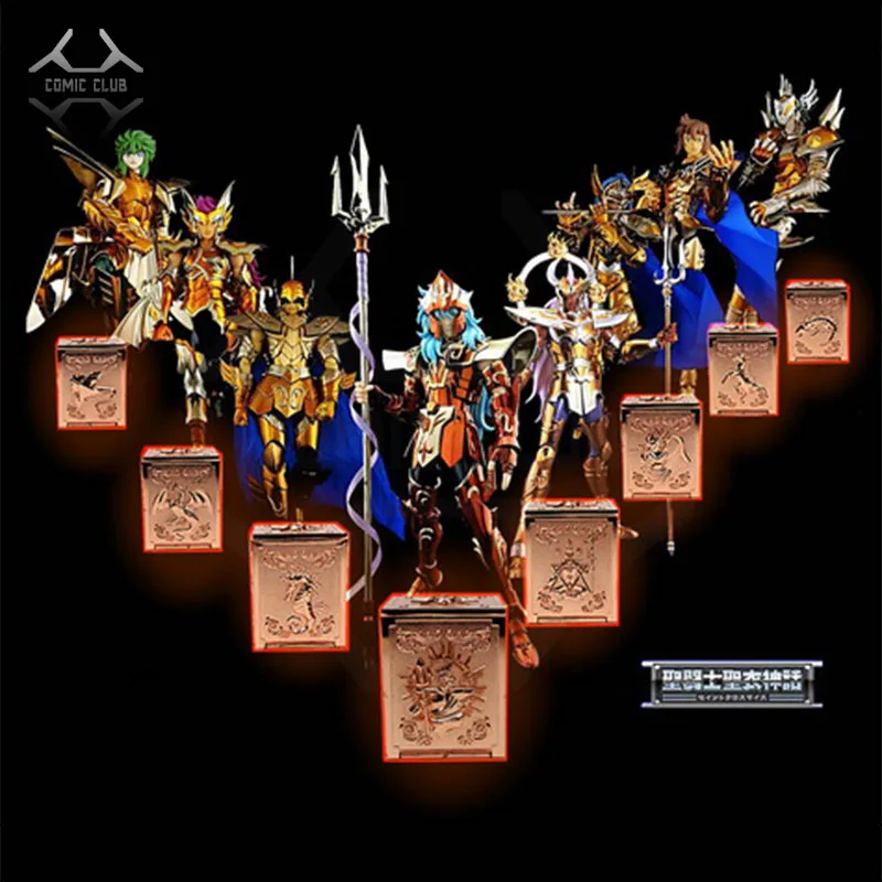 

COMIC CLUB instock saint seiya cloth myth 9pcs/set Marina and Poseidon Mermaid metal cloth box toy for collection