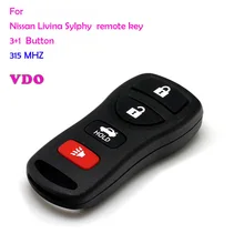 Сигнализация авто Nissn Livina 4 4 кнопки дистанционного ключа 315 МГц VDO 1 шт./партия