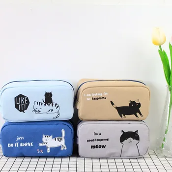 

1pcs 51632 Svetlanca SVCY-3002 Cat Office Large Square Handkerchief Pencil Case