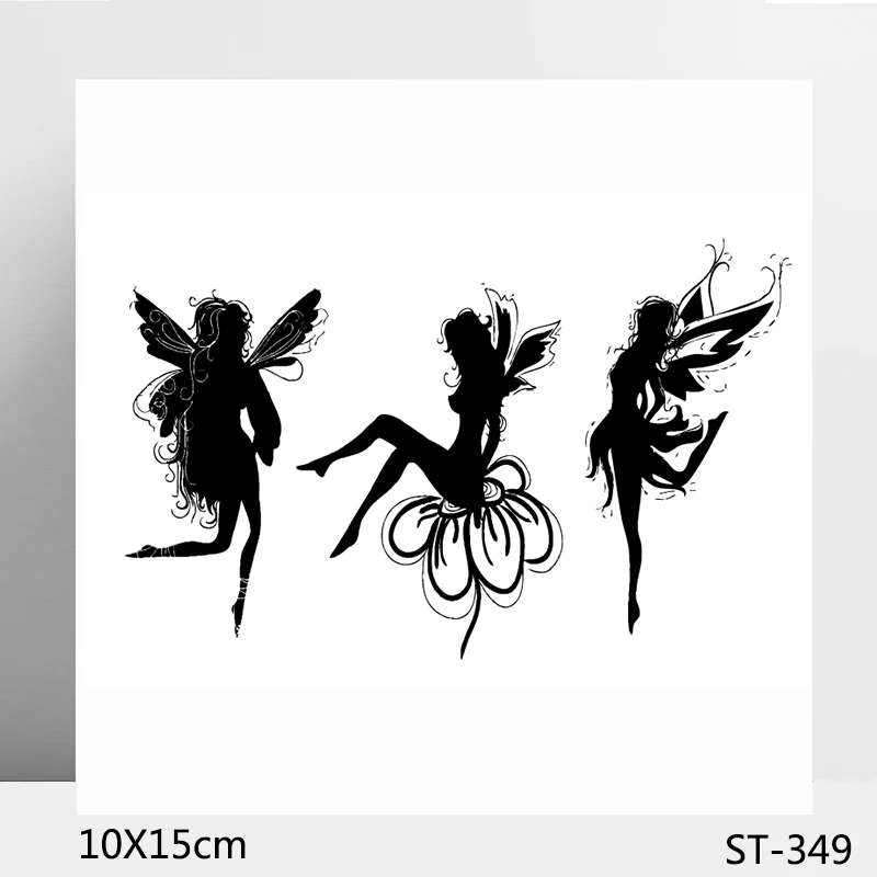 

AZSG Flower Fairy Clear Stamps/Seals For DIY Scrapbooking/Card Making/Album Decorative Silicone Stamp Crafts