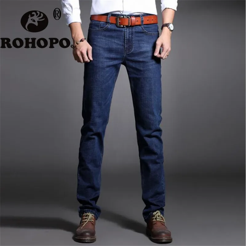

Top Quality Man Safari Denim Trousers Spandex Cotton Fabric Autumn Motor stretch jeans Male Dress Style Off Road Biker Jeans