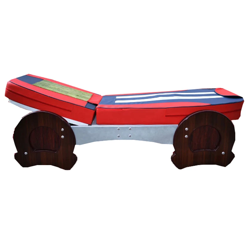  Split-body Electric Kneading Full Body Roller Massager with Carbon Fiber Heating Jade Massage Bed T