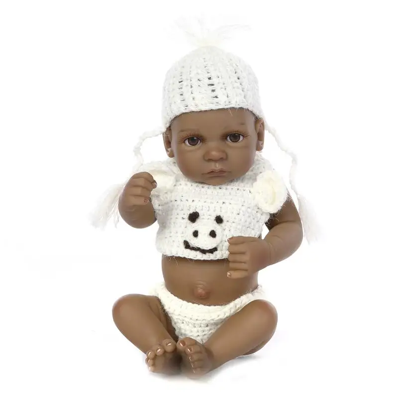 Otarddolls реальные куклы 28 см черные детские куклы 10 дюймов Reborn Baby Doll Силиконовые полный виниловые Младенцы Игрушечные лошадки реалистичные