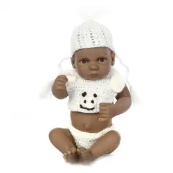 Otarddolls реальные куклы 28 см черные детские куклы 10 дюймов Reborn Baby Doll Силиконовые полный виниловые Младенцы Игрушечные лошадки реалистичные