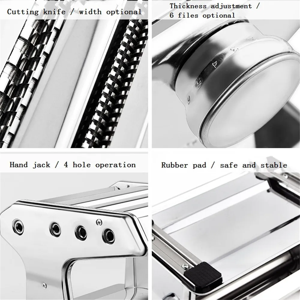 Машина из нержавеющей стали лапша домашний ручной трехножевой станок для прессовки теста лапши
