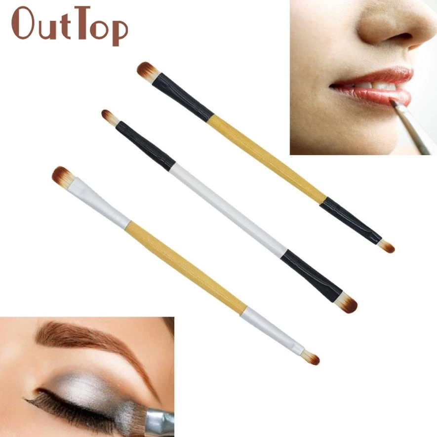 

2019 Newly 1PC Makeup Brush Double-end Eyeshadow Lip Brush Applicator Makeup Cosmetic Tool Levert Dropship 30p1224