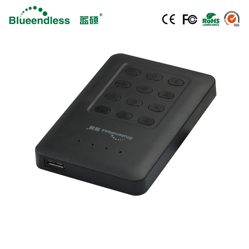 Blueendless Lock серии 2," HDD корпус диск Sata к usb 3,0 зашифрованный hdd коробка для ноутбука Настольный ПК компьютер