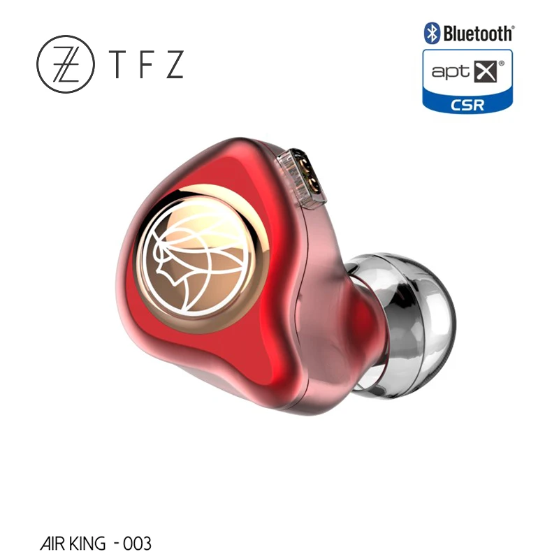 Беспроводные Hi Fi наушники TFZ AIR KING Bluetooth вкладыши IEM с 2 контактным/0 78 мм съемными