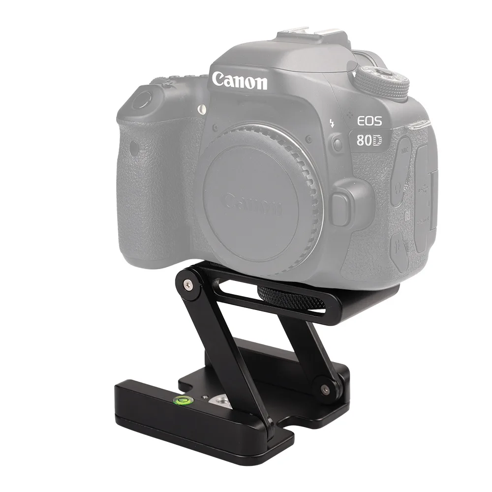 Cadiso складной алюминиевый Z Pan Flex наклонная головка штатив кронштейн для камеры шаровая Головка с qr-пластиной с пузырьковым уровнем для Canon Nikon