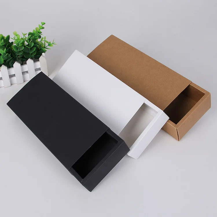 

Eco Friendly Kraft Paper Cardboard Drawer Box Socks Underwear Gift Packaging Boxes wen6583